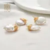 Pendentif Colliers 1pc blanc perle d'eau douce/coquille pendentifs pour femmes artisanat charme boucle d'oreille bracelet collier mode fabrication de bijoux