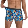 Unterhose, Aqua-Seestern-Unterwäsche, niedliches Tier-Männchen-Höschen-Muster, bequeme Boxershorts, kurze große Größe