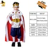 Costume a tema DSPLAY Abbigliamento Cosplay Stile originale Alla moda Deluxe King Halloween Party Temperamento Allentato Ragazzi Mantello Cintura Parti del vestito