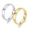 Bandringe Vergoldeter Ring Goldfarbe Mode Damen Einfacher Ehering für Paare Verlobungsschmuck Geschenk 231021