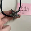 Pendentif Colliers Punk Metal Star Collier pour femmes Mode Rétro Corée INS Hip Hop Rock Mignon 90s Esthétique Bijoux Cadeau