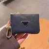 Design bärbar handväska högkvalitativ nyckelpåse plånbok lyx klassisk man kvinnliga kedja mynt väskor pu läder blixtlåsväska