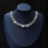 Fina smycken halsband 925 Sterling Silver Diamond Necklace Europe och USA: s populära