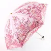 Parapluies Parapluie Fleur Double Femmes Couche Mode Luxe Parasol Double Pluie Pliant À Lacets