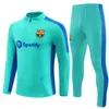 24 25 BarcelonaS SURCKSUIT barca football hommes SET adulte LEWANDOWSKI PEDRI TRAINING SUIT 2024 2025 costume d'entraînement survêtements tenue