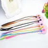 Hair Accessories DHL 500set 6pcs/set Girls Colorful Wigs Ponytail Ornament Pin Beauty Clip Headwear Kids Accessorie