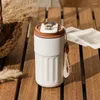 Water Bottles 450ml Stainless Steel Smart Insulation Coffee Mug Portable Keeps Cold And Heat LED Temperature Display Leakproof Vacuum