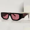 Óculos de sol Os óculos de sol com triângulo Rectangular Frame Designer Glasses Sunsses Oppr09zs Motas e Meninas Mirrorizam Pernas com Triângulo Pattern Beach Party With