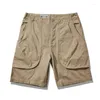 Heren shorts Summer Multi-Pocket Cargo Men Vrouwen Militair Werk Casual katoen buitenkleding Streetwear