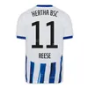 Clubteam Voetbal BSC Hertha Berlin 11 Fabian Reese Jersey 23 24 FC 25 Haris Tabakovic 12 Tjark Ernst 9 Smail Prevljak 6 Michal Karbownik Voetbalshirttenues Wit