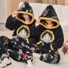 Erkekler pijama peluş pazen setleri pijama pijama tarzı sevgilisi 10 hoodies çift kol giyim erkek uzun sıcak kadın karikatür kalın tatlı