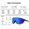 Utomhus Eyewear Queshark Men Kvinnor HD Polariserade Cycling Solglasögon Utomhus Sport MTB Bicycle Eyewear Riding Road Cykel Glasögon 5 Lins Set QE48 231021