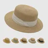 Geniş Memlu Şapkalar Yunus Kadınlar Yaz UV Kesim Düz Üst Güneş Şapkası Saç Band Kapa Siyah Kahve Şerit Doğa Deniz Kıyısı Tatil Güneş Koruyucu Plajı