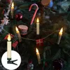 Świece LED świece w kształcie łzy w kształcie choinki Świec Timer zdalny i migoczący płomień dla Halloween Dom Home Decor Electric Candles 231021