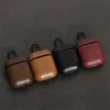 AirPods 용 가죽 하드 플라스틱 드롭 방지 보호 이어폰 케이스 1 2 3 Pro2 안티 핑거 프린트 블루투스 실리콘 헤드폰 덮개