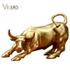 Dekorativa föremål Figurer Vilad Wall Street Bull Sculptures Statue Animal Figures Office Desk Decor Modern Art Interior Home Decoration Accessories 231021