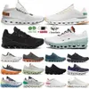 Cloudnova Form Shoes Cloudstratus Cloudmonster des chaussures Utility Black Cream White Cushioned Cloud Nova X X3 Big Size 3647 Trainersblack cat