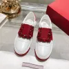 Valentine Paris Sapatos Designer Quadrado Romestone Buckle Leather Supotos Meninas Meninas Luxuris Plataforma de moda Crystal White Casual Shoes