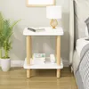 Camp Furniture Modern Small Tea Table Minimalist Sofa Double Layer Sideboard Corner Creative Bedroom Mini Square