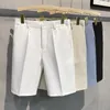 Pantalones Cortos Para Hombres Pantalones Casuales Drapeados De Verano Modelos Fuera De Cinco Trajes Sensación De Otoño