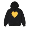 23FW Men's Women's Hoodies Classic Yellow Love Embroidered Letter Printing Sweatshirts Autumn Winter Warm Hooded Pullover Casual Street Fashion Sweater TJAMWY229