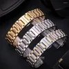 Uhrenarmbänder aus massivem Edelstahl, 18 mm, 20 mm, 22 mm, 24 mm, 12/13/14/15/16/17/19/21/23, universelles Metallarmband-Zubehör