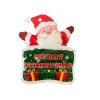 Partihandel jul Santa Specialformade mylarplastförpackningspåsar 3.5G 2G 1G Snowman Bell Bellformad lukt Proof Oregelbunden paketpåse