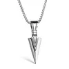 Pendentif Colliers Cool Dormineering Gravé Big V Arrow Collier Hommes Ancre Pour Homme Collier Figaro Chaîne