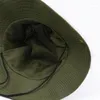 Berets Bucket Cap Pescador Chapéu Exército Caps Homens Esportes Ao Ar Livre Sol Pesca Caminhadas Caça Chapéus Curto Brim Escalada