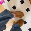 Tasman Slippers Chestnut Fur Slides Sheepskin Shearling Tazz Tazz New Mules Men Men Ultra Mini Mini Platform Boot Slip-On Shoes Sued