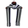 Модельер мужской шарф зимний классический кашемир теплый мягкий бахромой в полоску шаль с кисточками накидка на шею 231021