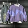 Hoodies Sweatshirts Teenage Boys' Sweater Spring and Autumn Clothing 2023 Children's Cotton Bottom Big Kids 2 15Y 231021