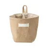 Askılar asılı depolama torbası pamuk keten dekoratif duvar sepeti organizatör Kapı dolabı için katlanabilir kutu çantalar hızlı