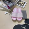 SlippersStraw Espadrilles Vrouwen Dikke Sandalen Instapper Muilezels Slides dame Platform Wiggen Vierkante Teen Slippers Zwembad Slides 36-41 668101