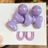 Hair Accessories 2PCS Set Candy Color Round Ball Bow Long Elastic Band Girl Kids Cute Kawaii Exquisite Bun Ponytail Rubber Ties Rope Gift