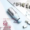 Parasol przenośny mini UV Parasol Składane światło słoneczne Blokowanie deszczowego Ogród Silver Titanium Ultra-Light Compact