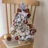 1 st, utan ljus Simulering Pine Cone Christmas Tree With Lights Christmas Tree Desktop Tree Small Package Products, Party Decor, Juldekor