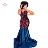 Ethnic Clothing African Gown For Women Long Maxi Print Dress Custom Africa Wax Dashiki Plus Size Woman Cotton Dresses WY1393