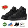 Originals 4s Travis Cactus Jack 4 basketball shoes for men women Scots Pine Green WMNS Sail Vivid Sulfur Military Black Cat Thunder White Oreo OG Sneakers With Box