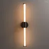 Wall Lamp Copper Glass Light El Bathroom Cognac Black Retro LED Sconce Exhibition Hall Tubular Strip Front Mirror Headlight