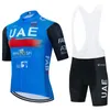 Ensembles de maillots de cyclisme Émirats arabes unis Maillot de cyclisme ensemble homme équipe à manches courtes vêtements de cyclisme vtt vélo uniforme Maillot Ropa Ciclismo été vêtements de vélo 231021