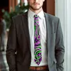 Bow Ties Colorful Geo Print Tie Illusion Optical Leisure Neck Men Vintage Cool Neckie Accessories Quality Custom Collar