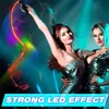 LED Fiber Optic Whip Stage Lighting USB Rechargeable Optical Hand Rope Pixel Light-up Whip Flow Toy Dance Whips Party Lighting Show For Part