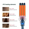 Curling Irons Ckeyin 19mm 25mm 32mm Professional Curling Iron Ceramic Triple Barrel Hair Curler Waver Tong Care Styling Tools Wand LCD Display 231021