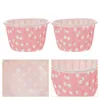 Disposable Cups Straws 50 Pcs Ice Cream Food Containers Lids Dessert Paper Salad Bowl Jelly Glasses For Desserts