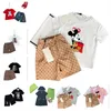 Bebek Çocuk Kıyafetleri Tasarımcı Erkek Ekose Gömlek Setleri Kızlar Kontrollü Kapşonlu Elbise Moda Giyim Takımları Çocuk Yaz Kısa Kollu Takım Beden 90-160cm A021