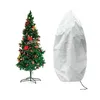 Capa de armazenamento de árvore de Natal de 1 unidade para árvore de Natal de 9 pés, saco à prova de poeira, cordão projetado fácil de usar, material de tecido não tecido para proteger contra insetos de poeira