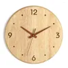 ساعة الحائط ساعة ساعة التصميم الحديث المطبخ عتيقة الخشب الصامت الإطار المنزل Klok بيع 2023 منتجات 56