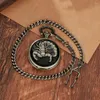 Pocket Watches Creative Scorpion Devil Mechanical Watch Necklace Pendant Retro Clock Ghost Souvenir Gifts For Men Women