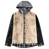 남자 재킷 데드 코트 캐주얼 양털 두껍고 긴 소매 격자 무늬 작업 플란넬 버튼 다운 셔츠 재킷